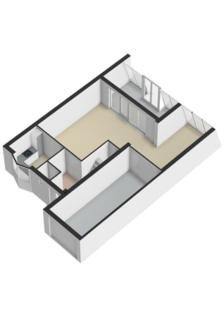 Plattegrond - Carisven 13, 6413 PB Heerlen - Carisven 13 Heerlen - Begane grond 3D.jpg